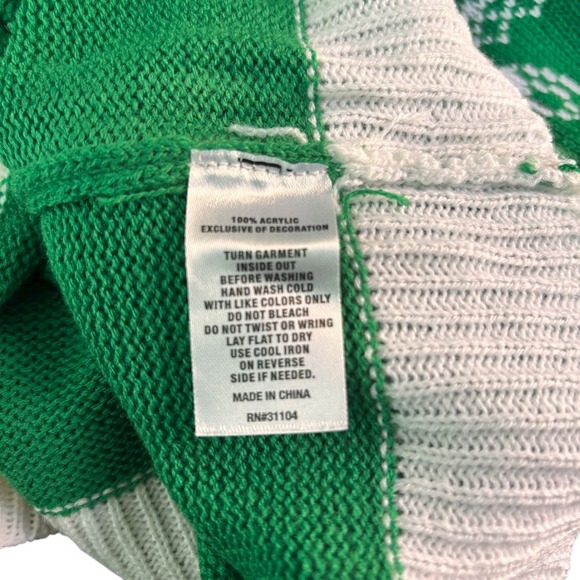 Joyland Green Corgi Christmas Sweater Ugly Holiday Sweater Women Size Medium - Picture 7 of 8